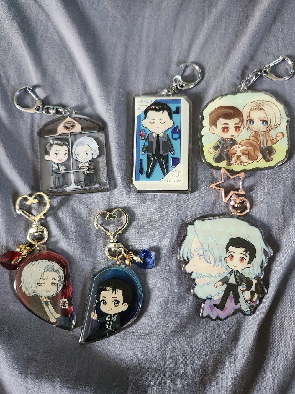 Detroit Become Human keychain lot